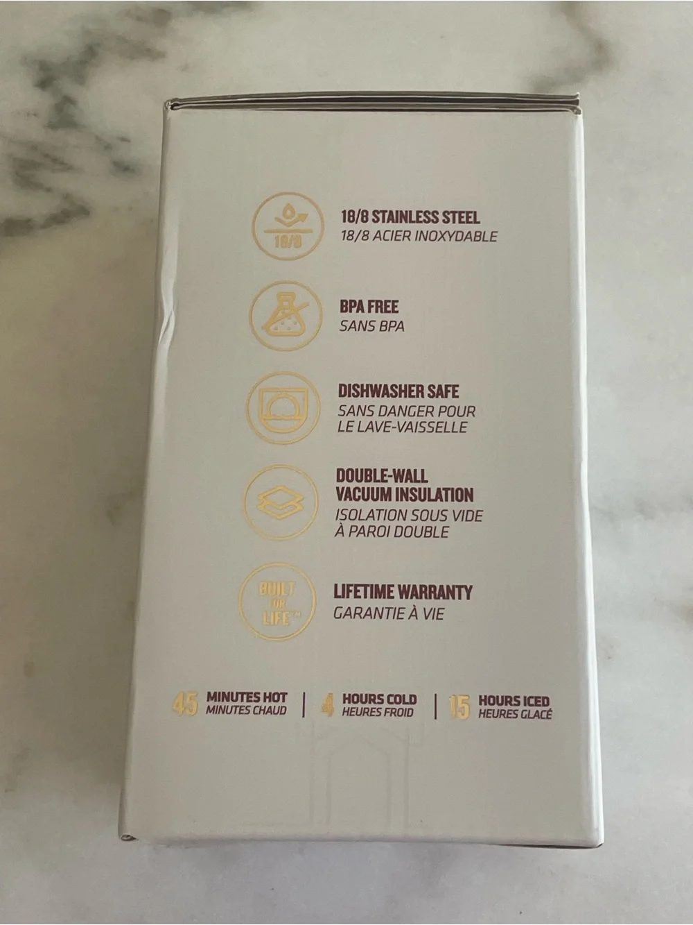 New NIB Stanley x Arsenal White & Gold Travel Tumbler NEW FIFA